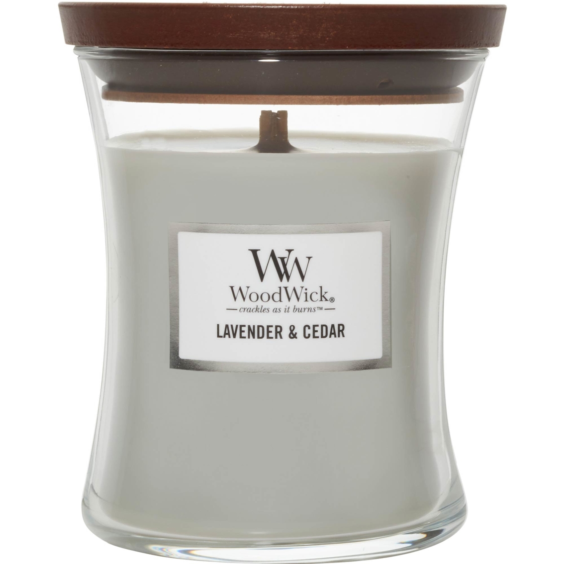 Woodwick Lavender & Cedar Medium Hourglass Candle