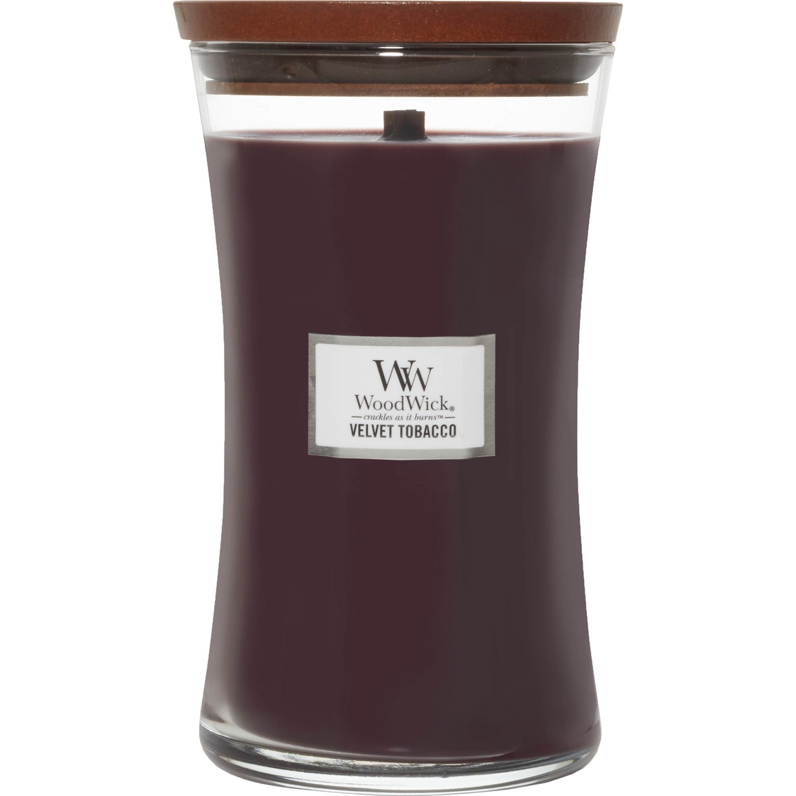 WoodWick Hourglass Candle Velvet Tobacco - Candela profumata