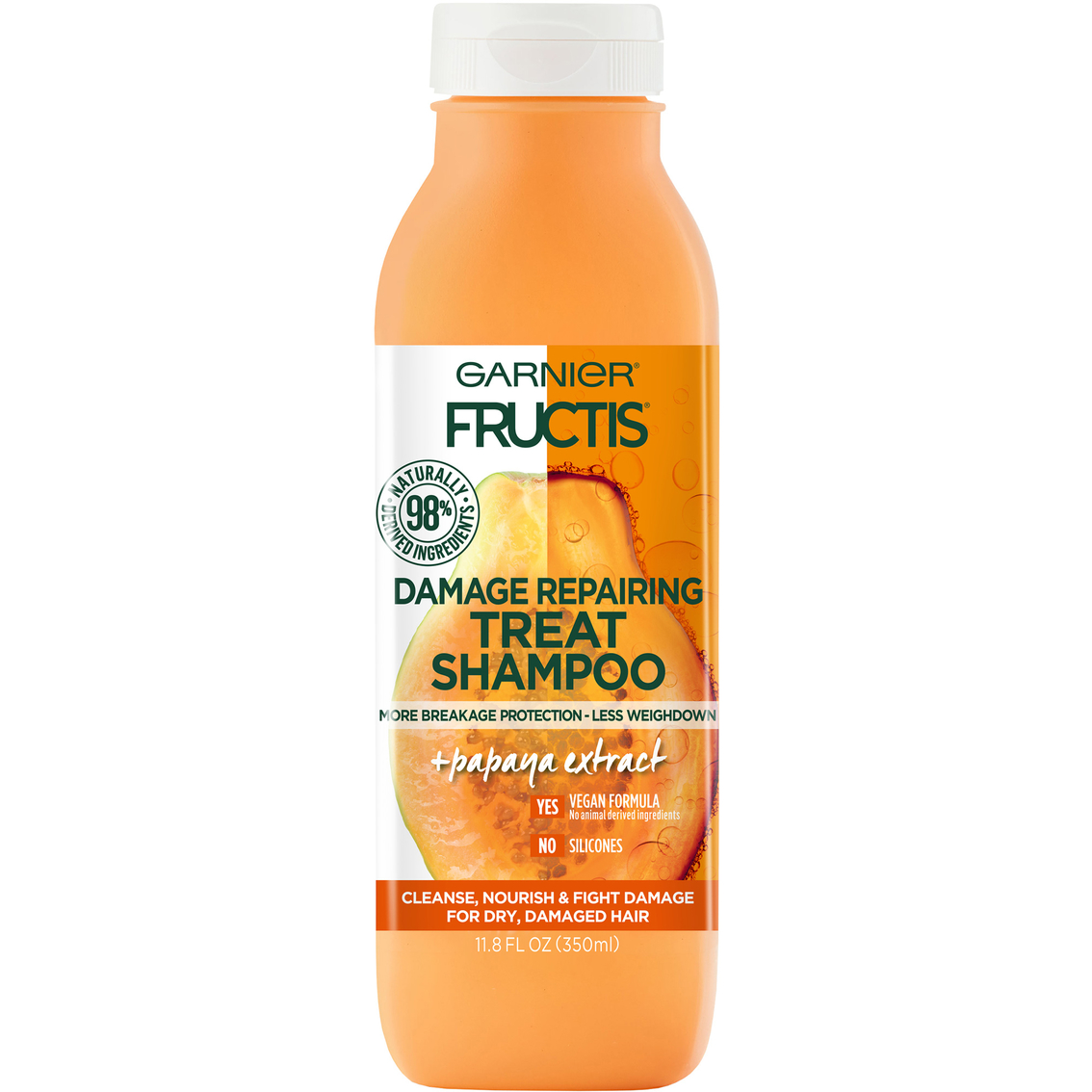 Garnier Fructis Papaya Damage Repairing Treat Shampoo For Dry Damaged Hair