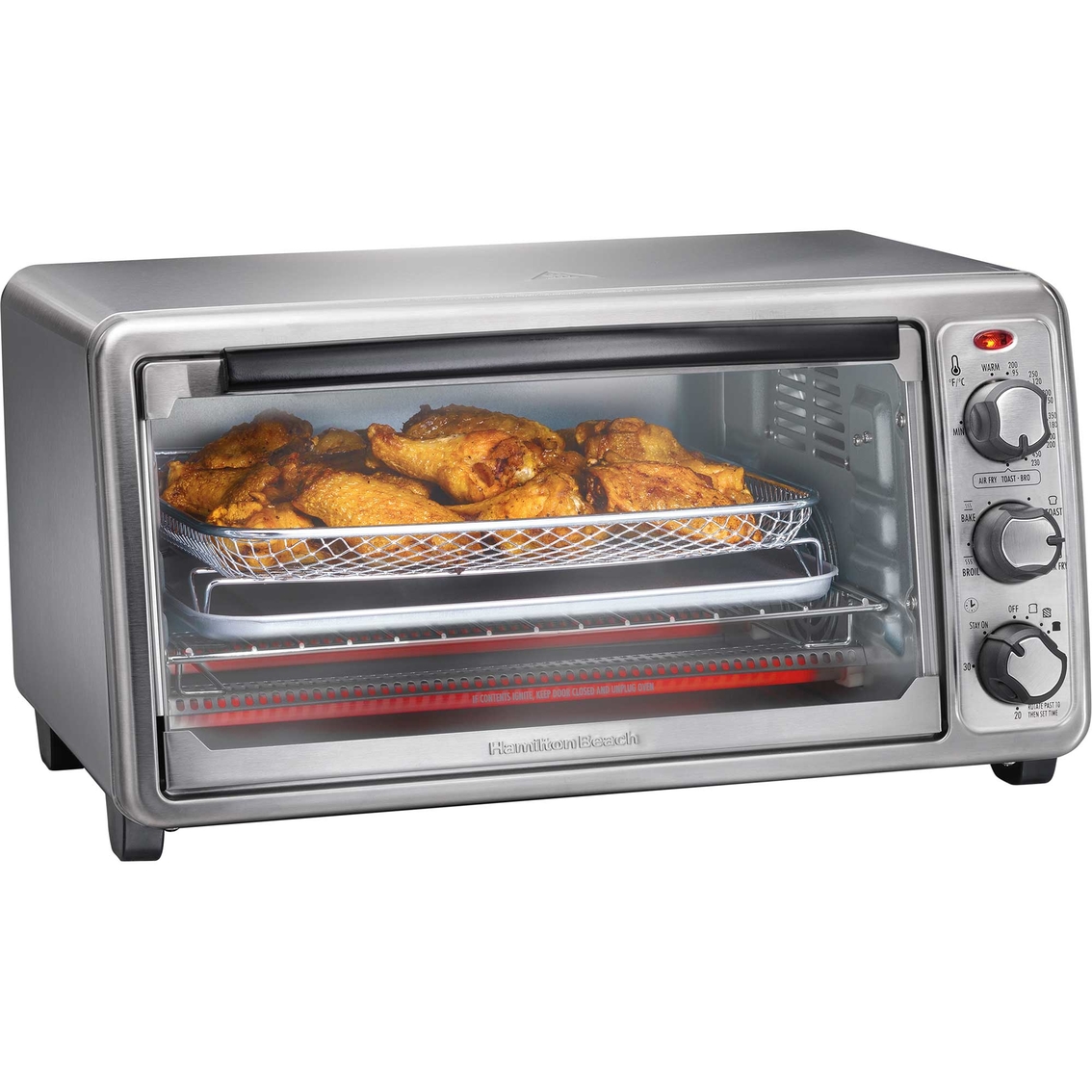 Hamilton Beach Easy Reach Sure-crisp Air Fryer Toaster Oven w/ Crumb Tray  31413