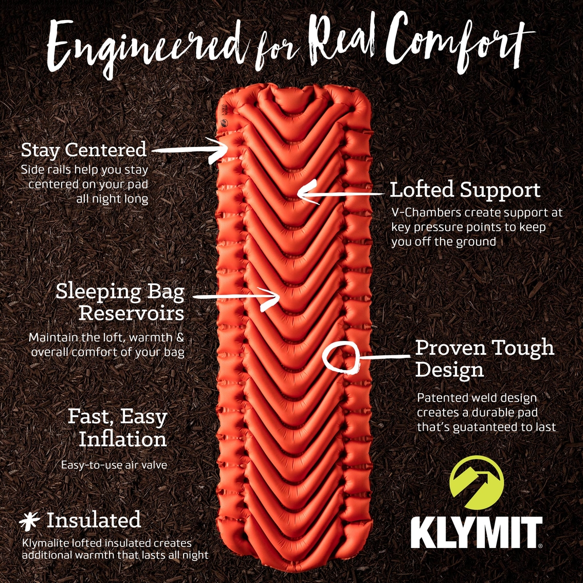 Klymit Insulated Static V Sleeping Pad - Image 8 of 10
