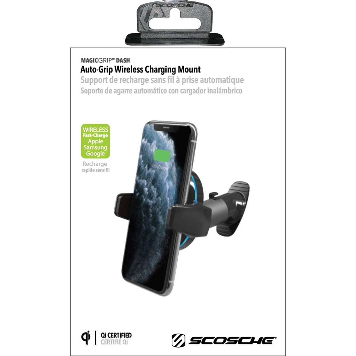 Scosche 3-in-1 Universal Car Mount, Suction Cup Mount for Mobile