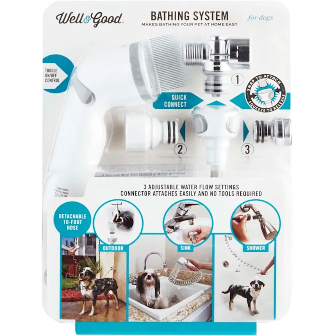 Well & Good 3 Way Shower Sprayer for Dogs