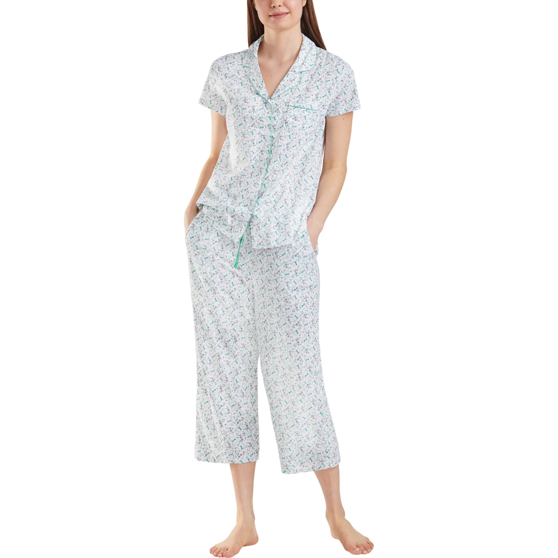 Karen Neuburger Girlfriend 2 Pc. Capri Pajama Set, Pajamas & Robes, Clothing & Accessories