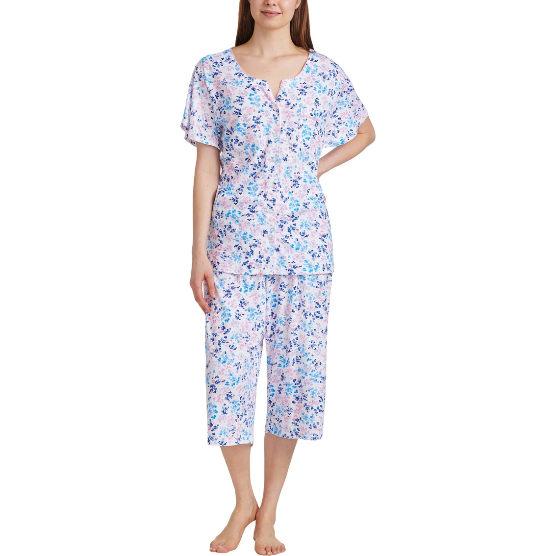 Karen Neuburger 2 Pc. Cardigan Capri Pajama Set | Pajamas & Robes ...