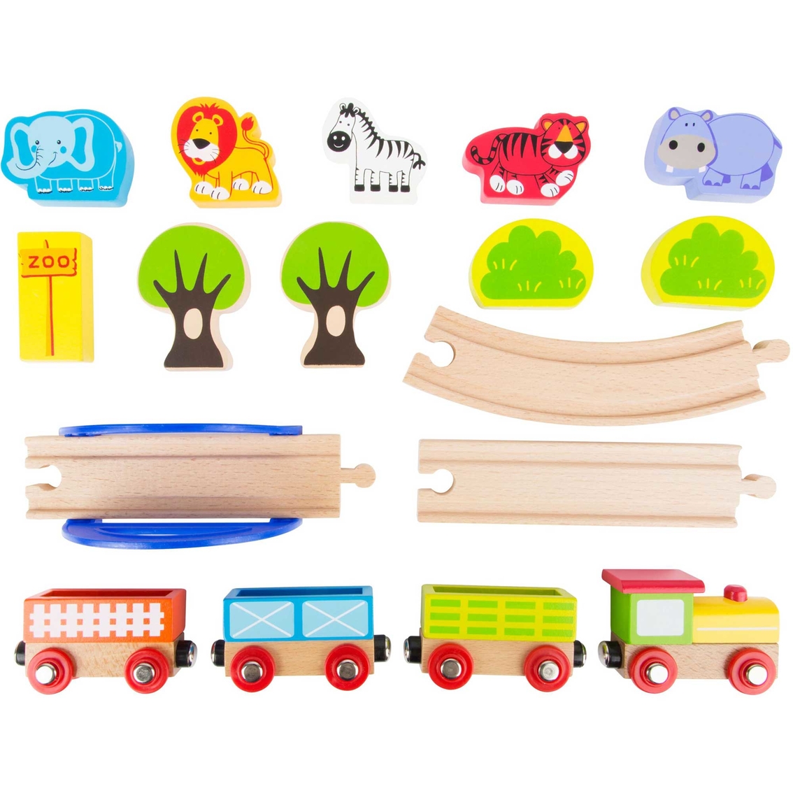 Small Foot Wooden Toys The Zoo Train Railway Playset - Image 3 of 3