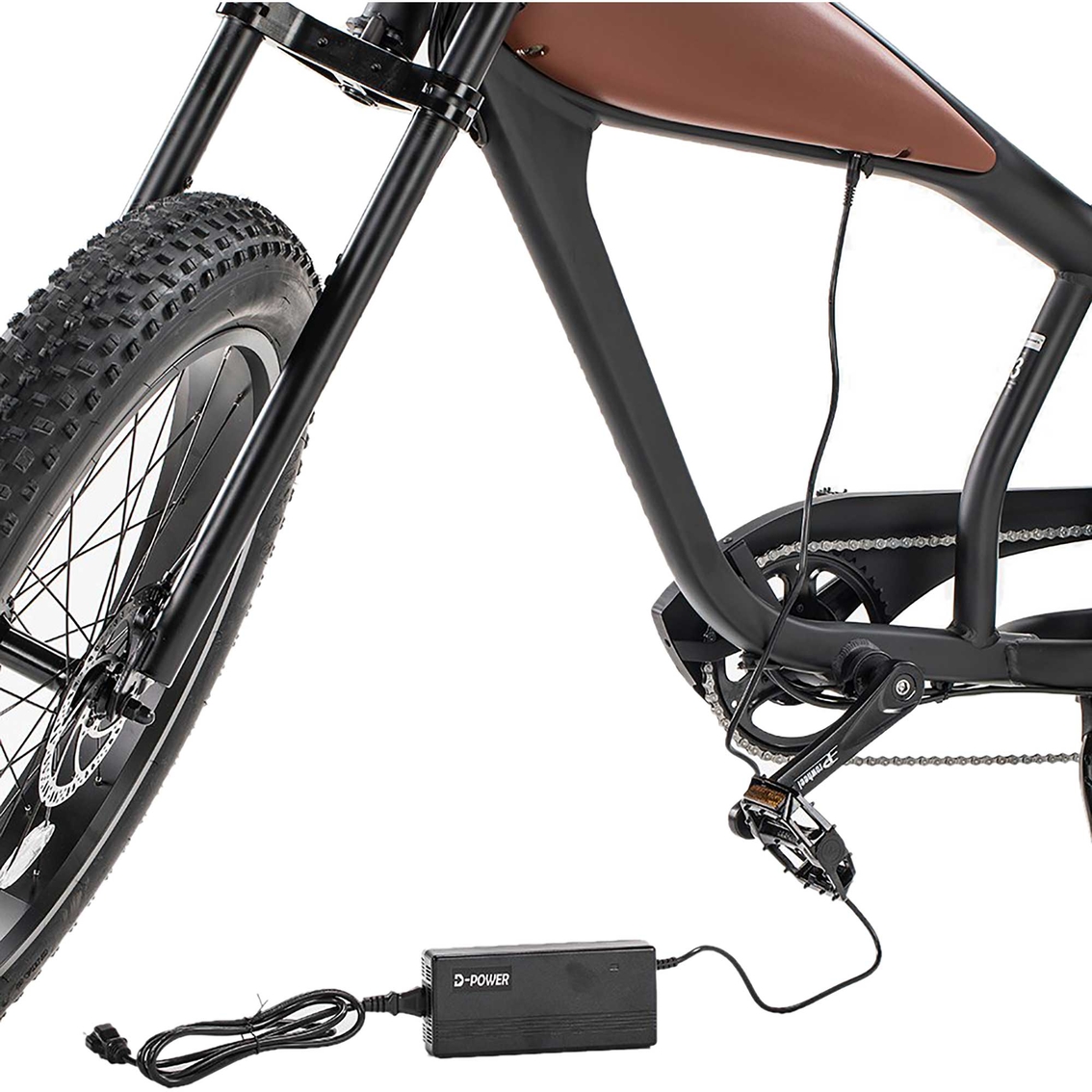 GlareWheel Electric Fat Tire Cafe Racer Bike - Image 5 of 10