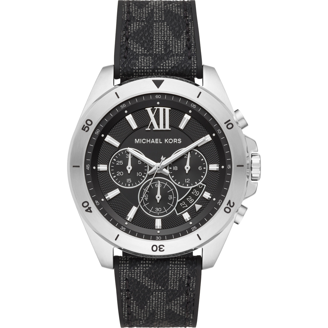 Michael Kors Brecken Chronograph Black Silicone And Pvc Watch Mk8850 ...
