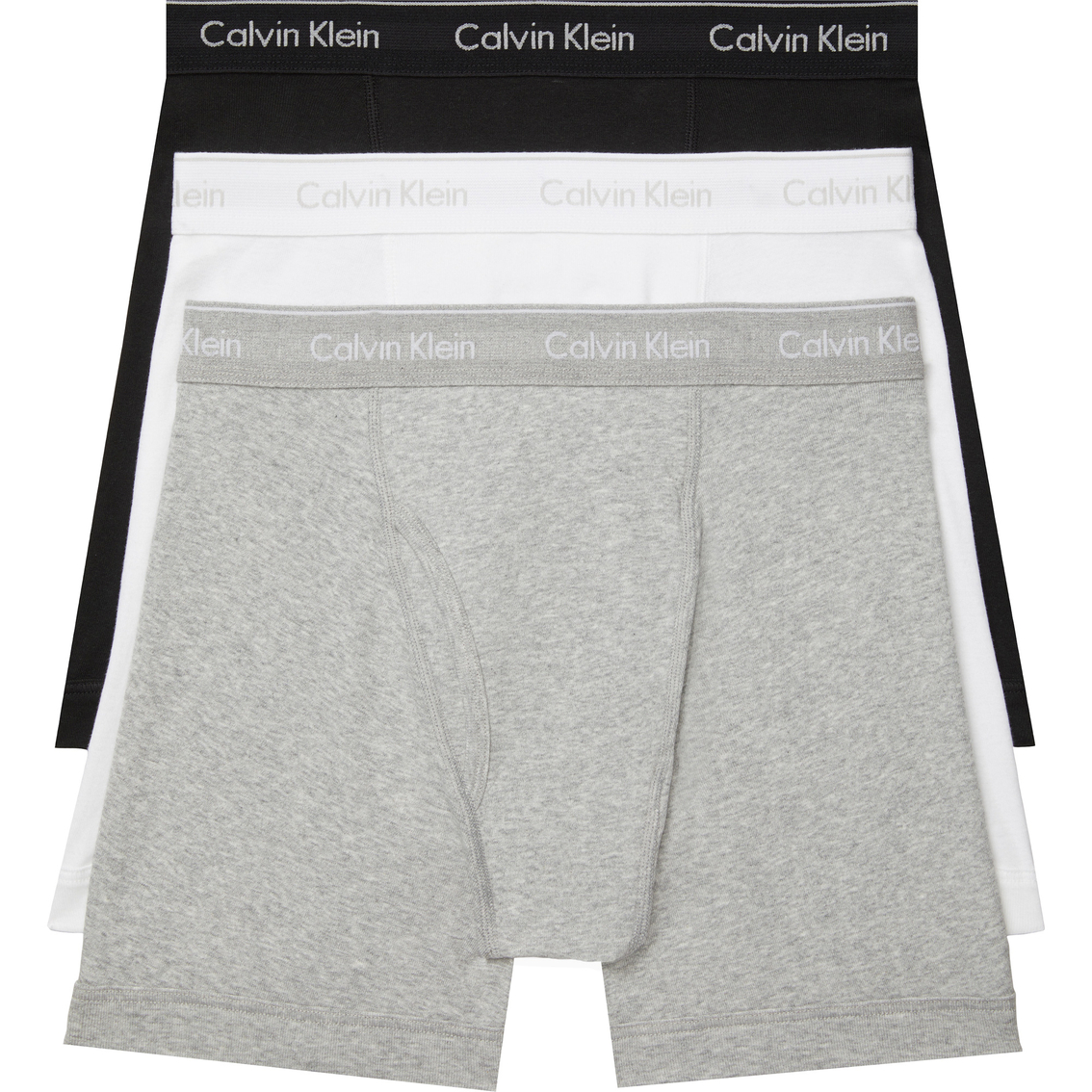 Calvin Klein Cotton Classic Plastic Printed Box Boxer Briefs 3 pk. - Image 2 of 2