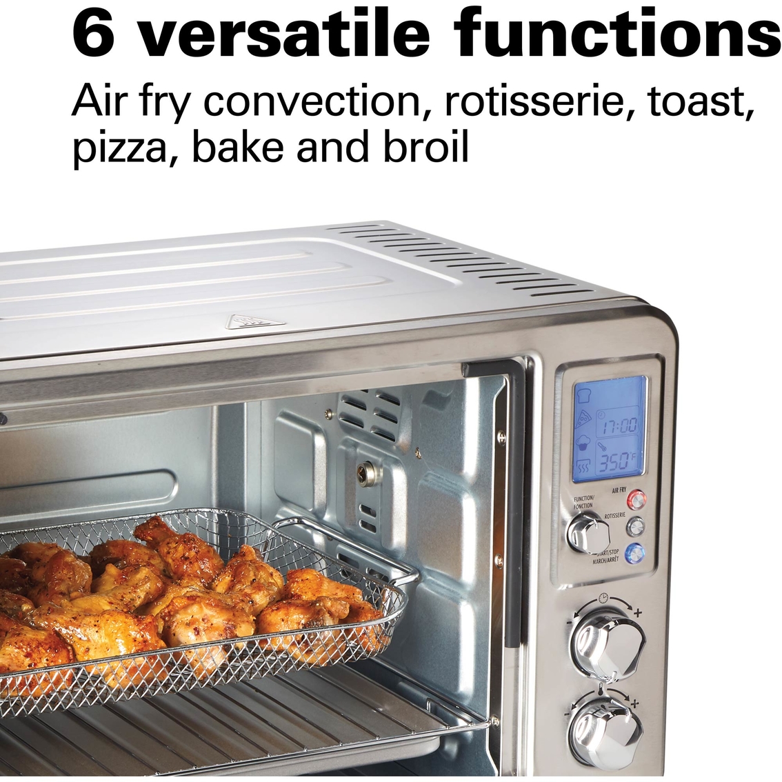 Hamilton Beach Sure-Crisp Digital Air Fryer Toaster Oven with Rotisserie - Image 5 of 6