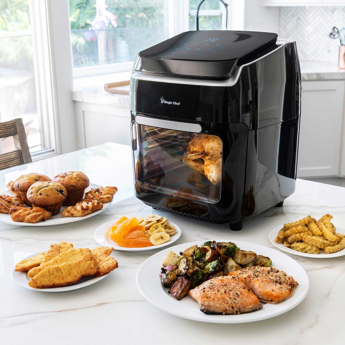 Living Store 12 QT All in One Air Fryer Convection Oven Rotisserie  Dehydrator