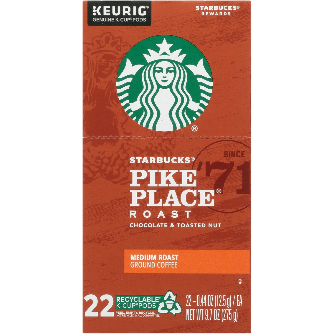 Starbucks K-Cup Pike Place Roast Coffee Pods 22 ct. - Image 2 of 6