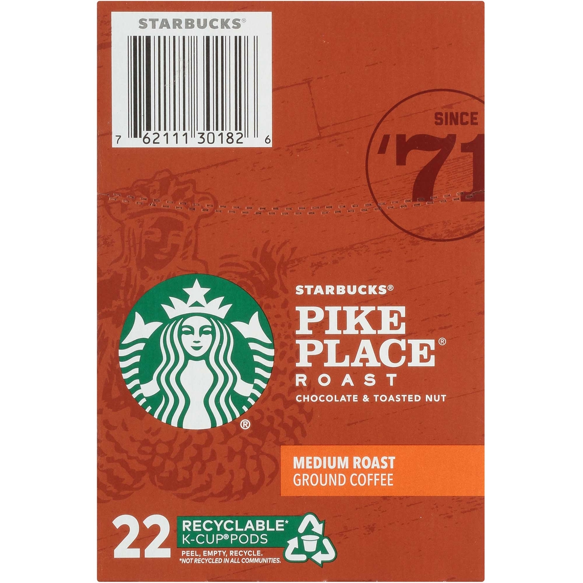 Starbucks K-Cup Pike Place Roast Coffee Pods 22 ct. - Image 3 of 6