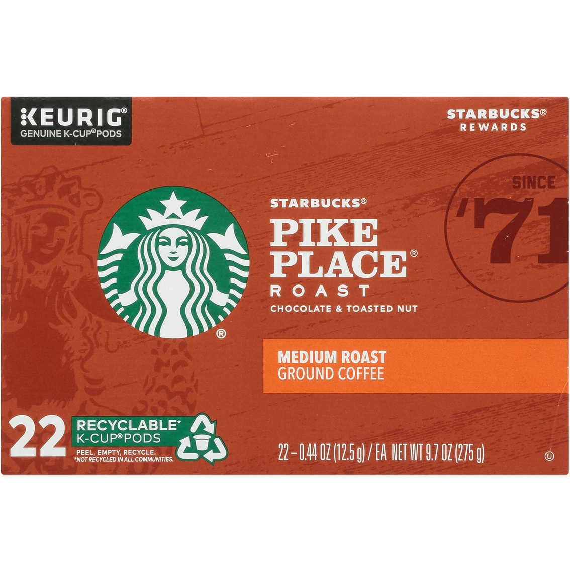 Starbucks K-Cup Pike Place Roast Coffee Pods 22 ct. - Image 6 of 6