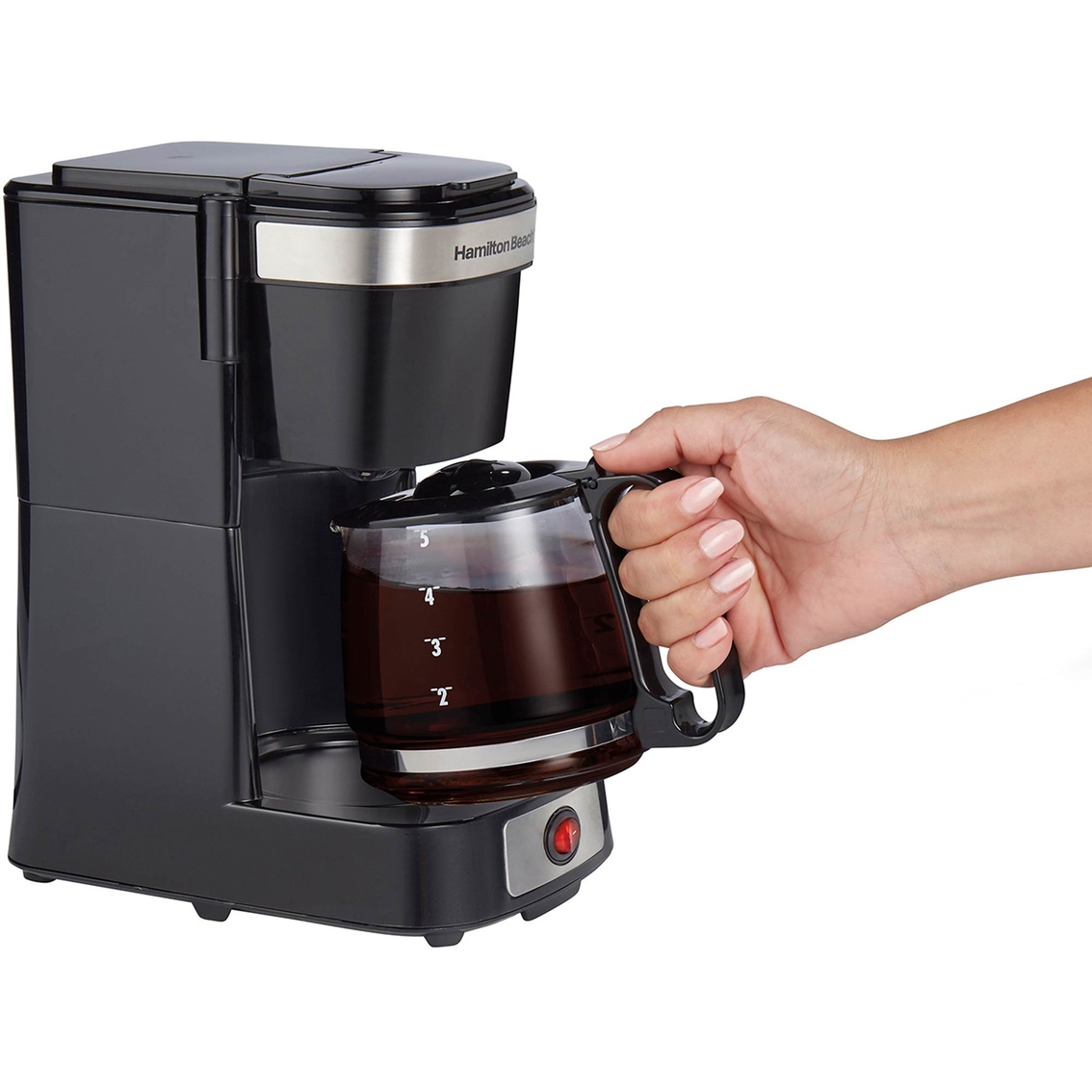  Hamiton Beach 12 Cup Compact Programmable Drip Coffee