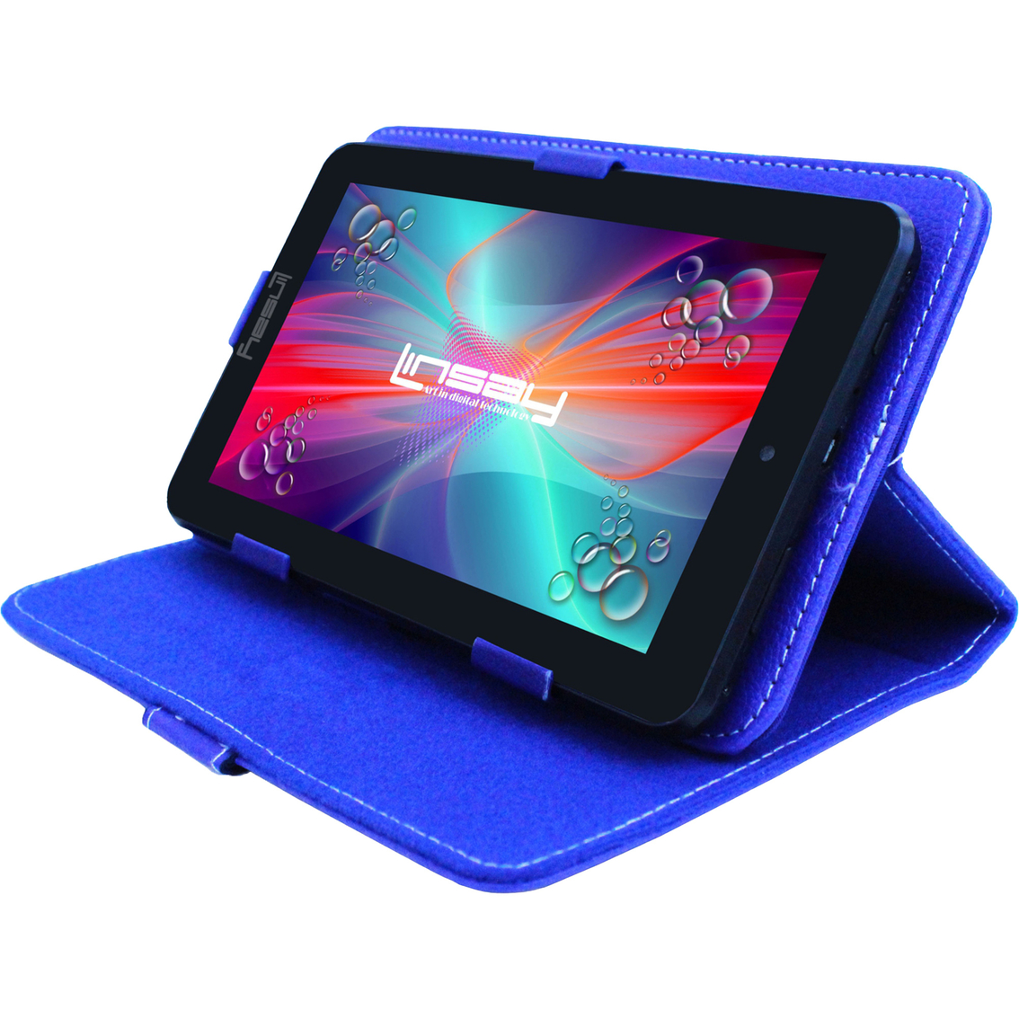 Linsay 7 in. Quad Core Android 13 64GB Tablet with Blue Case - Image 3 of 3