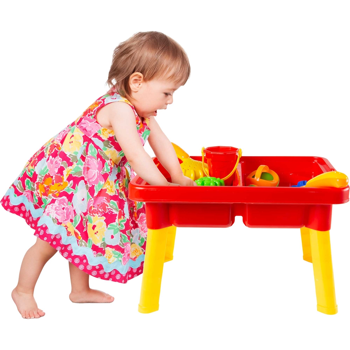 Hey! Play! Water or Sand Sensory Table with Lid and Toys - Image 7 of 9