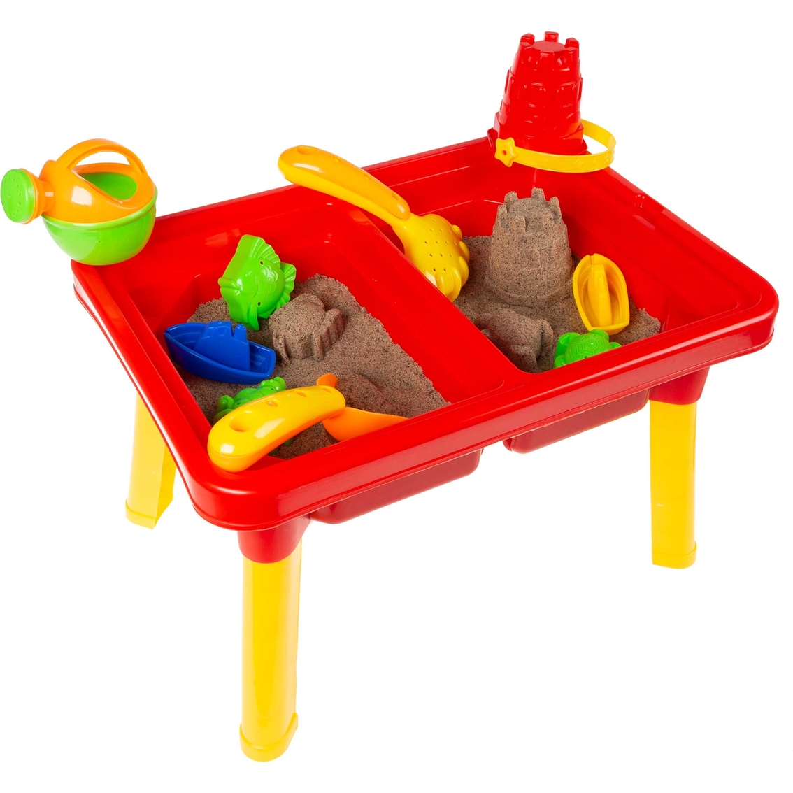 Hey! Play! Water or Sand Sensory Table with Lid and Toys - Image 8 of 9