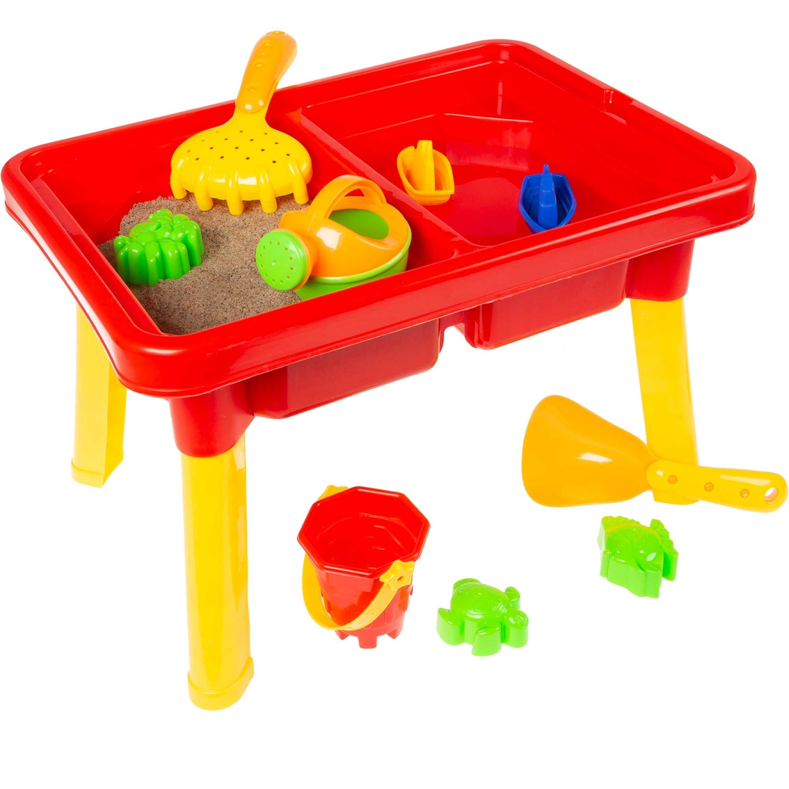 Hey! Play! Water or Sand Sensory Table with Lid and Toys - Image 9 of 9