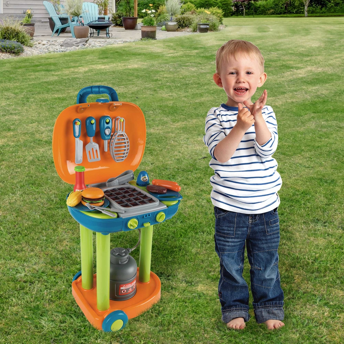 Hey! Play! Grill BBQ Food and Tools Playset - Image 8 of 9