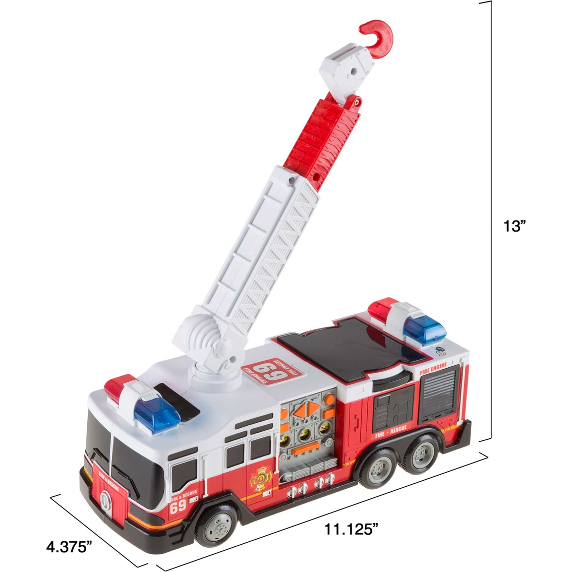 Hey! Play! Battery Powered Toy Fire Truck - Image 2 of 8