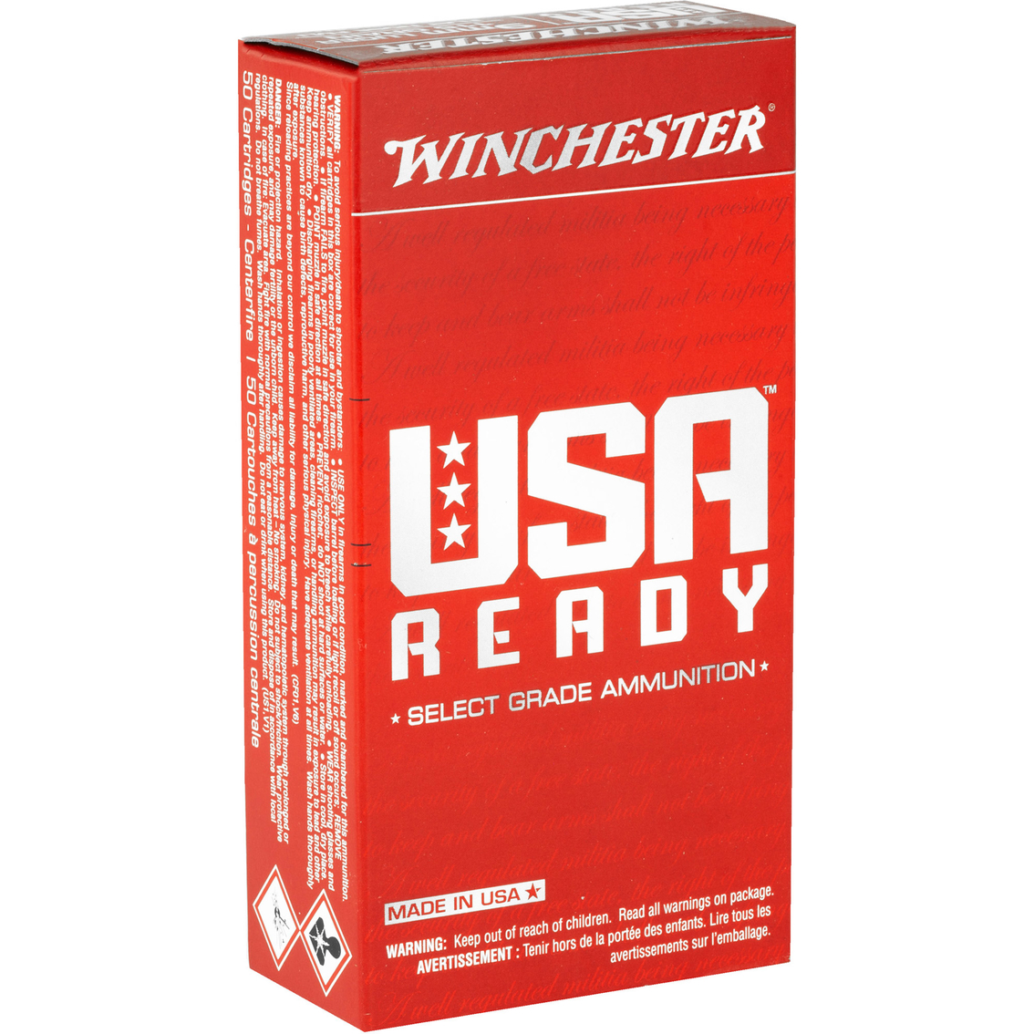 Winchester USA Ready 9mm 115 Gr. FMJ 50 Rounds - Image 2 of 4