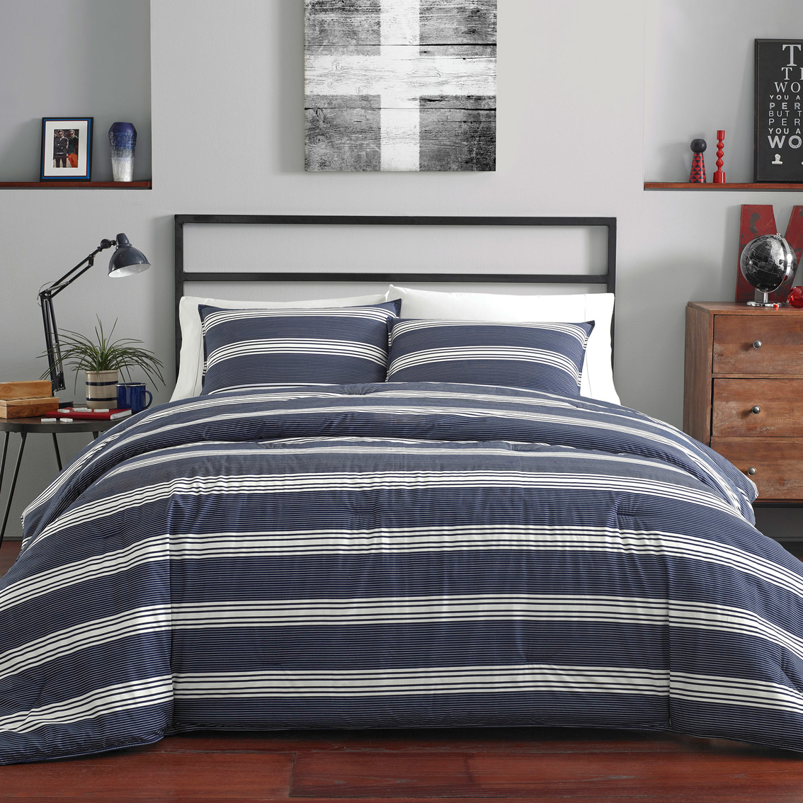 Nautica Craver Comforter And Pillow Sham Set, Bedding Sets, Household