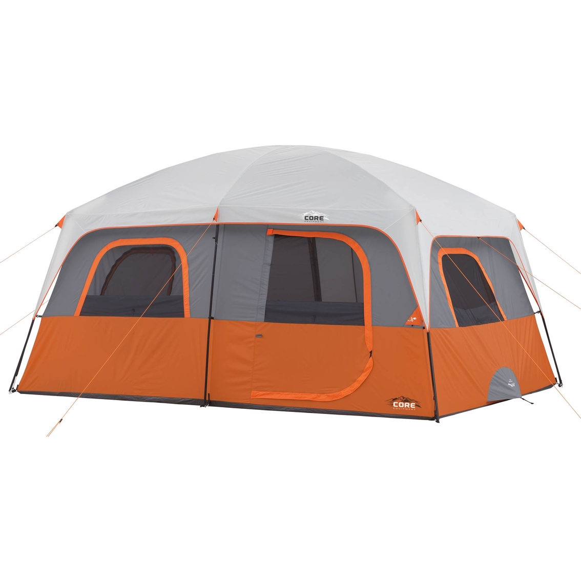 Core Equipment 10 Person Straight Wall Cabin Tent | Tents | Sports ...