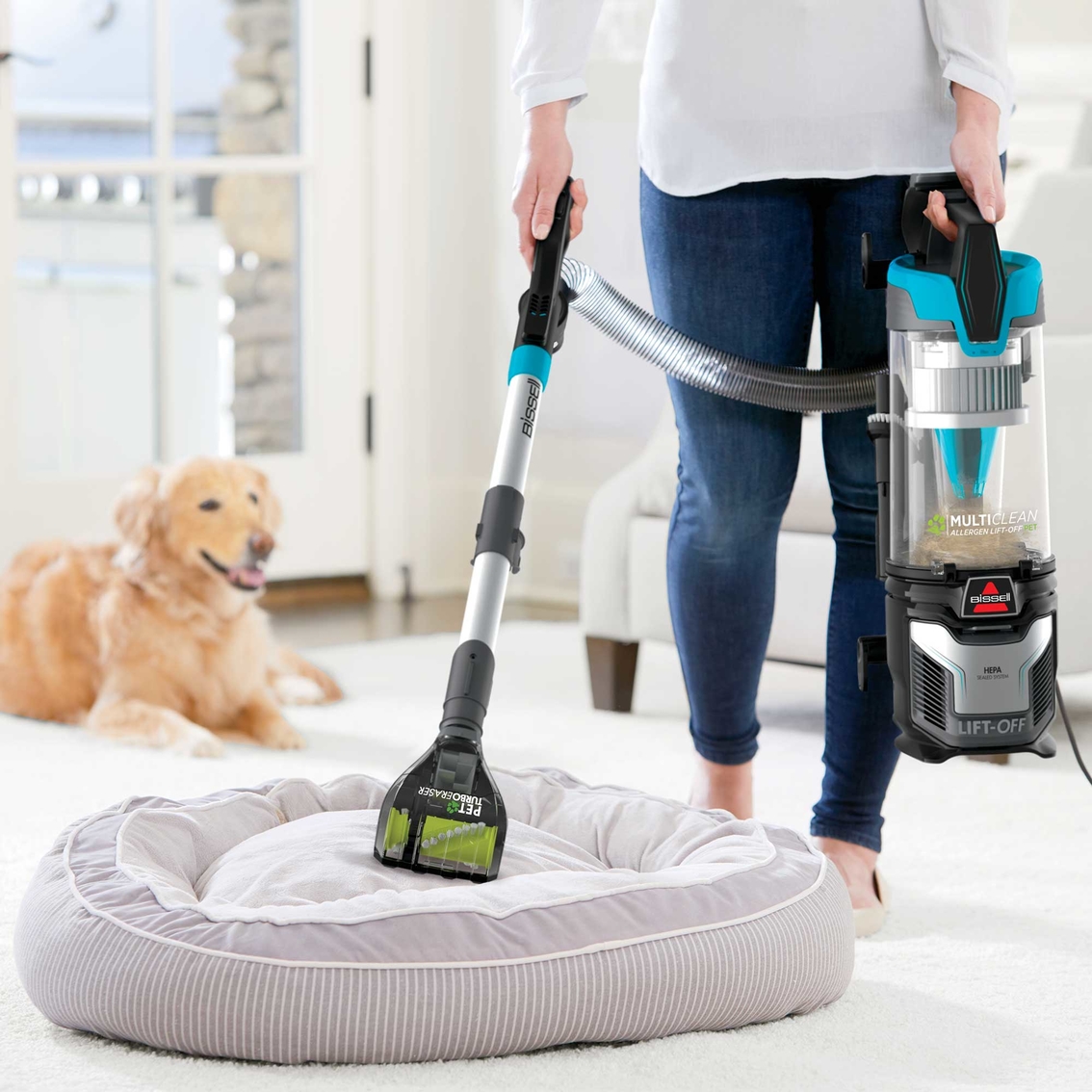 Bissell MultiClean Allergen Lift Off Pet Slim - The Best Bissell Upright  Yet! 