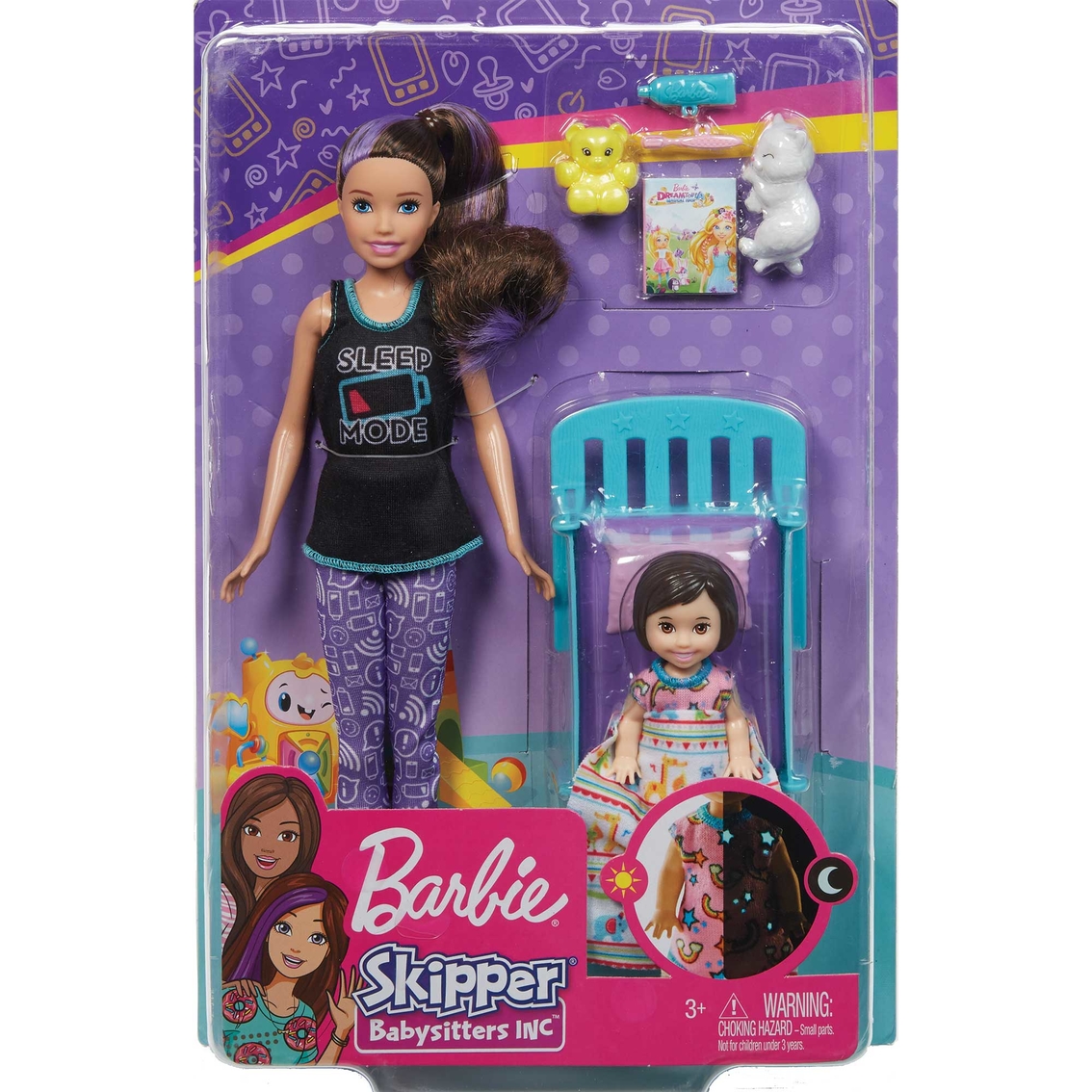 Accessories Barbie Babysitter Doll Bedtime Playset 