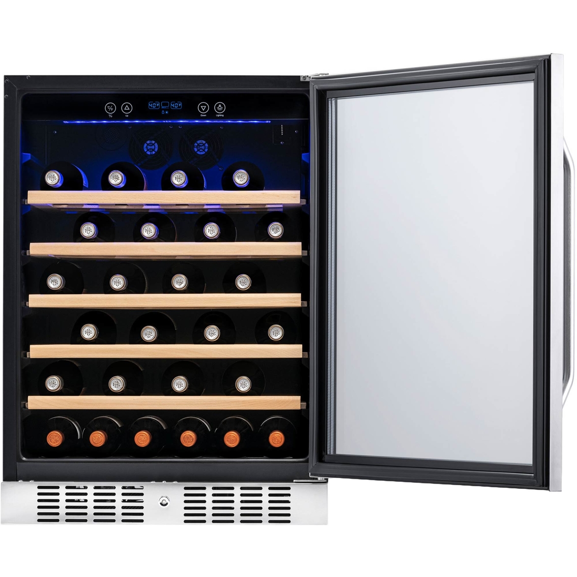 NewAir 52 Bottle Single Zone Compressor Wine Cooler - Image 3 of 10