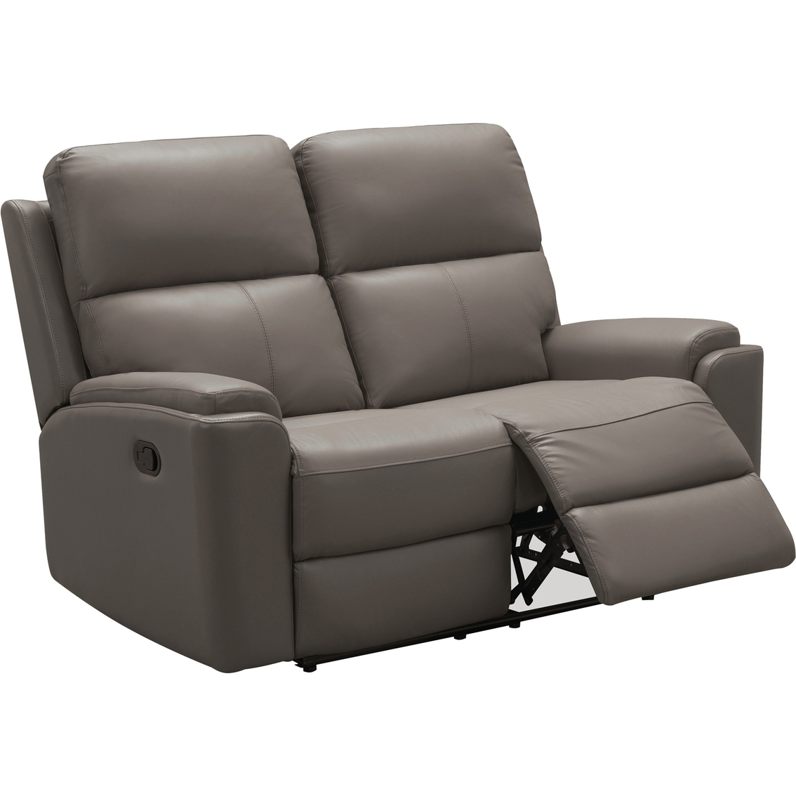 Abbyson Jasper Collection Top Grain Leather Reclining Loveseat - Image 3 of 6