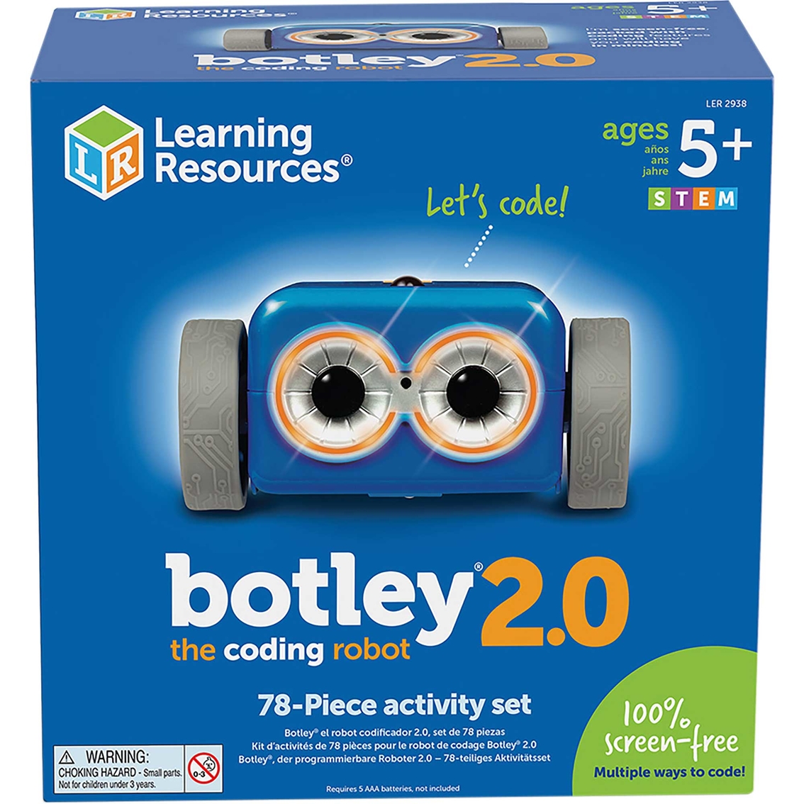 Learning Resources Botley 2.0 Coding Robot Activity 77 Pc. Set