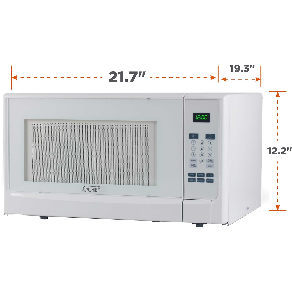 Commercial Chef 1.4 cu. ft. Counter Top Microwave - Image 3 of 7