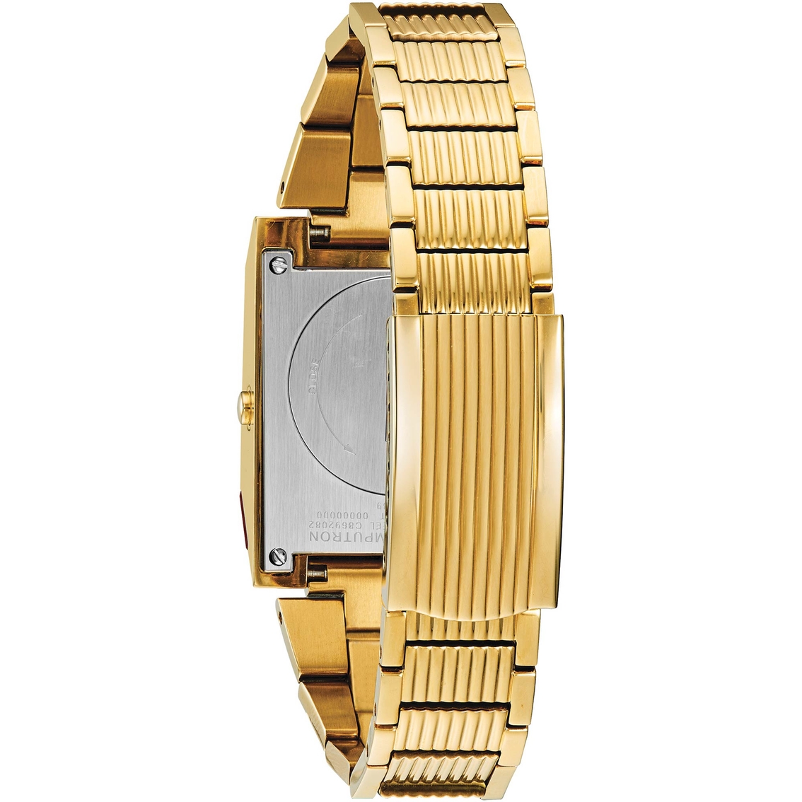 Bulova Men's Computron Gold Stainless Steel Bracelet Watch 97C110 - Image 2 of 3