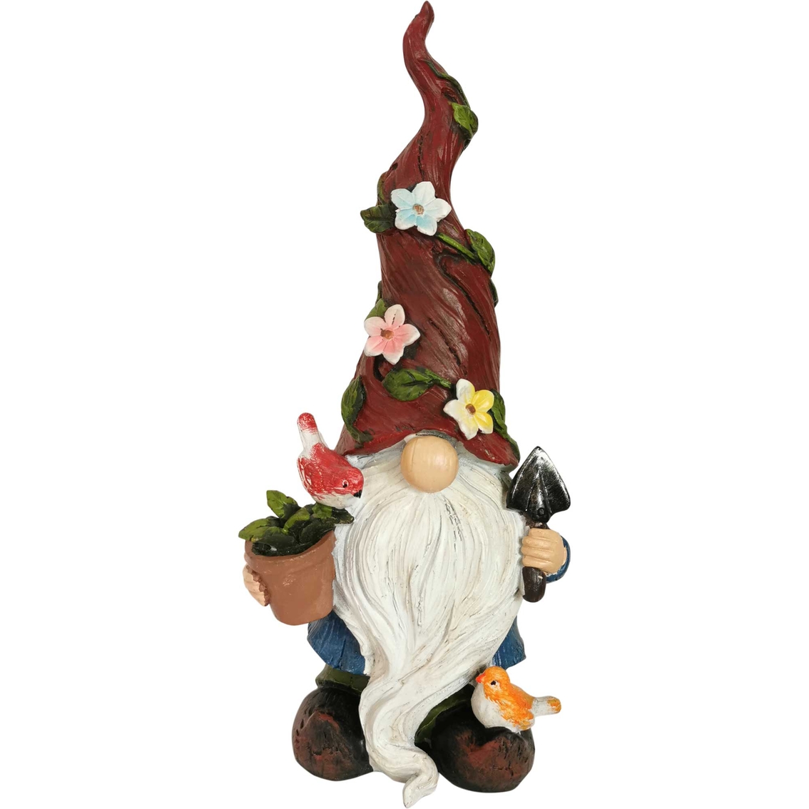 Share-well Polyresin Gnome Pot And Shovel | Sculptures | Patio, Garden ...