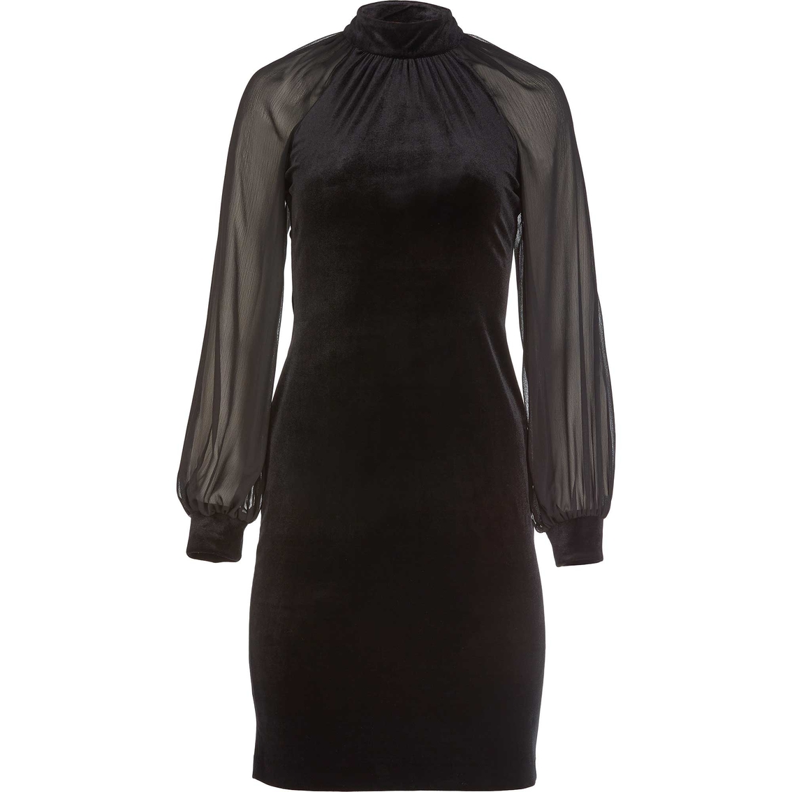 Calvin Klein Sheer Sleeve Velvet Dress | Dresses | Clothing & Accessories |  Shop The Exchange