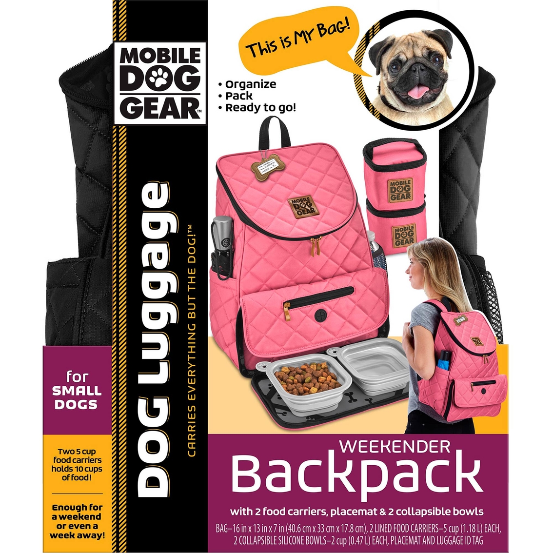 Mobile Dog Gear Weekender Backpack - Image 7 of 8