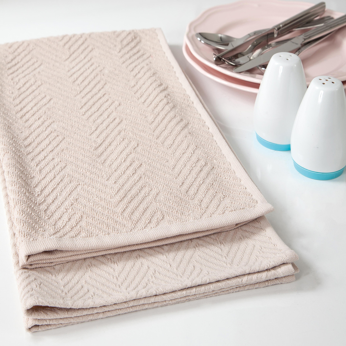 Ozan Premium Home 100% Genuine Turkish Cotton Capparis Kitchen Towels, Set of 2 - Image 2 of 3