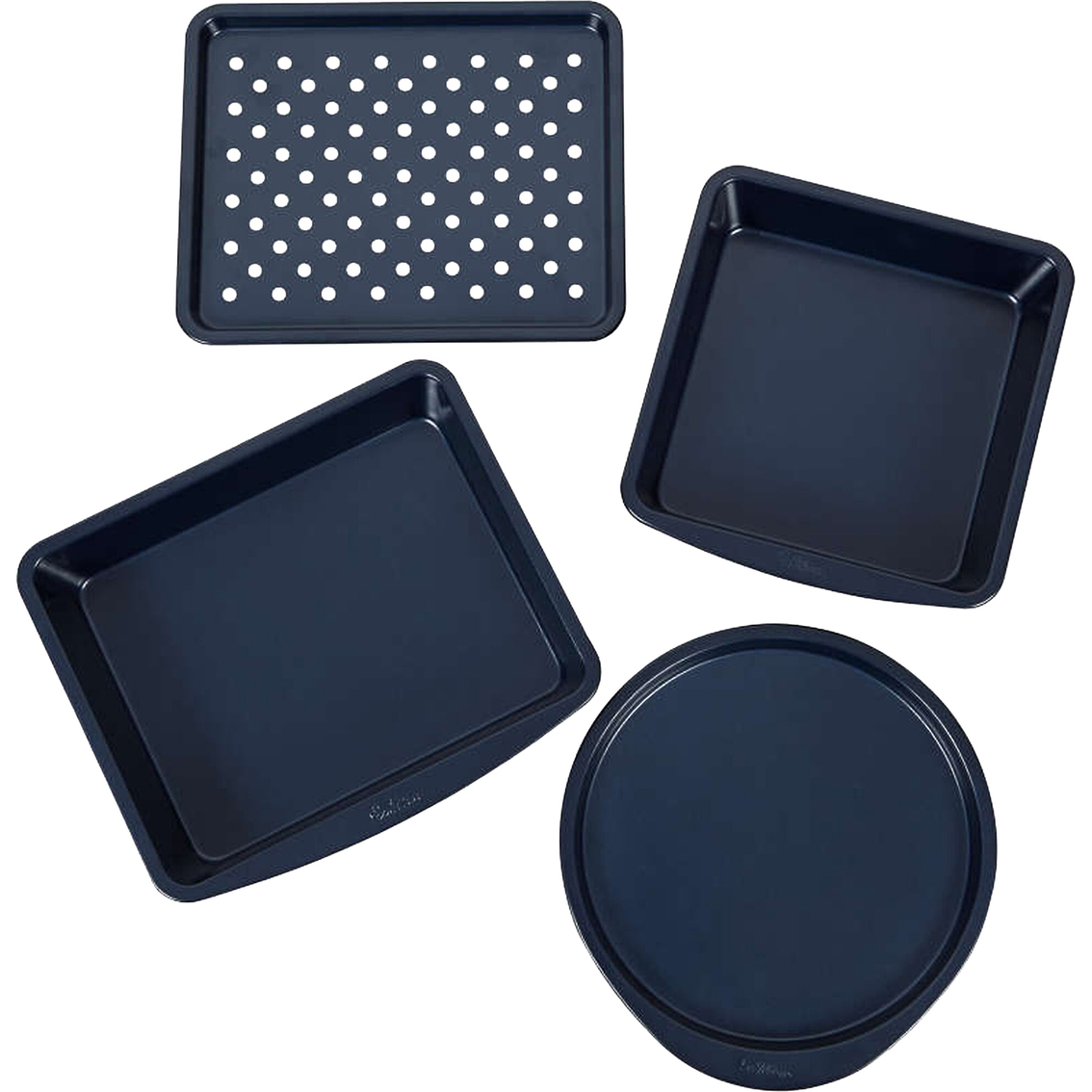 Wilton 9x13 Diamond-infused Non-stick Oblong Pan With Cover Navy