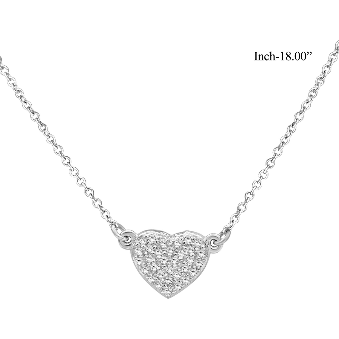 She Shines Sterling Silver 1/4 CTW Diamond Earring and Necklace Set - Image 4 of 7