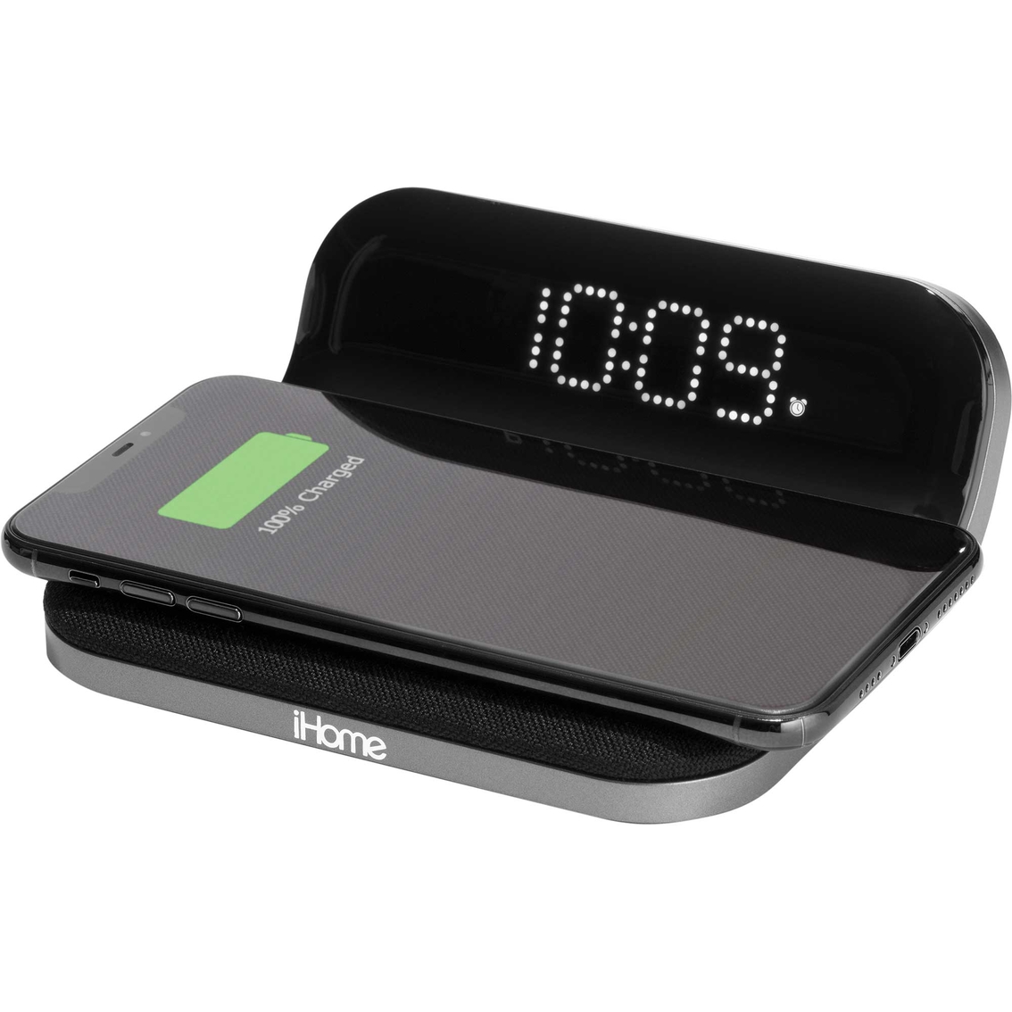 Ihome Powervalet Compact Alarm Clock With Qi Wireless Charging And Usb, Home Audio, Electronics