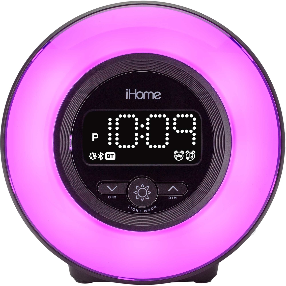 iHome PowerClock Glow Bluetooth Color Changing FM Alarm Clock Radio - Image 7 of 9
