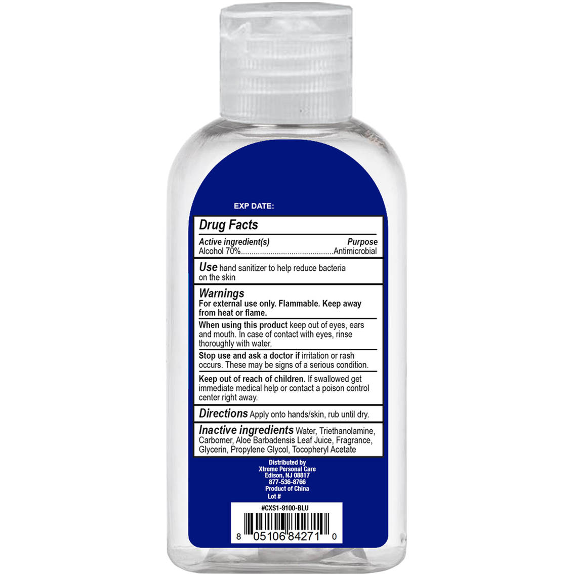 Xtreme Personal Care Hand Sanitizer Gel 2 oz. - Image 2 of 2