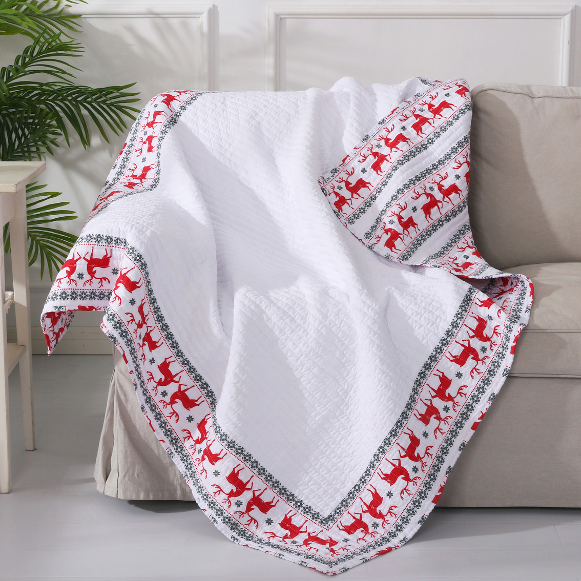 Levtex Home Rudolph Quilted Throw 50 in. x 60 in. - Image 2 of 2