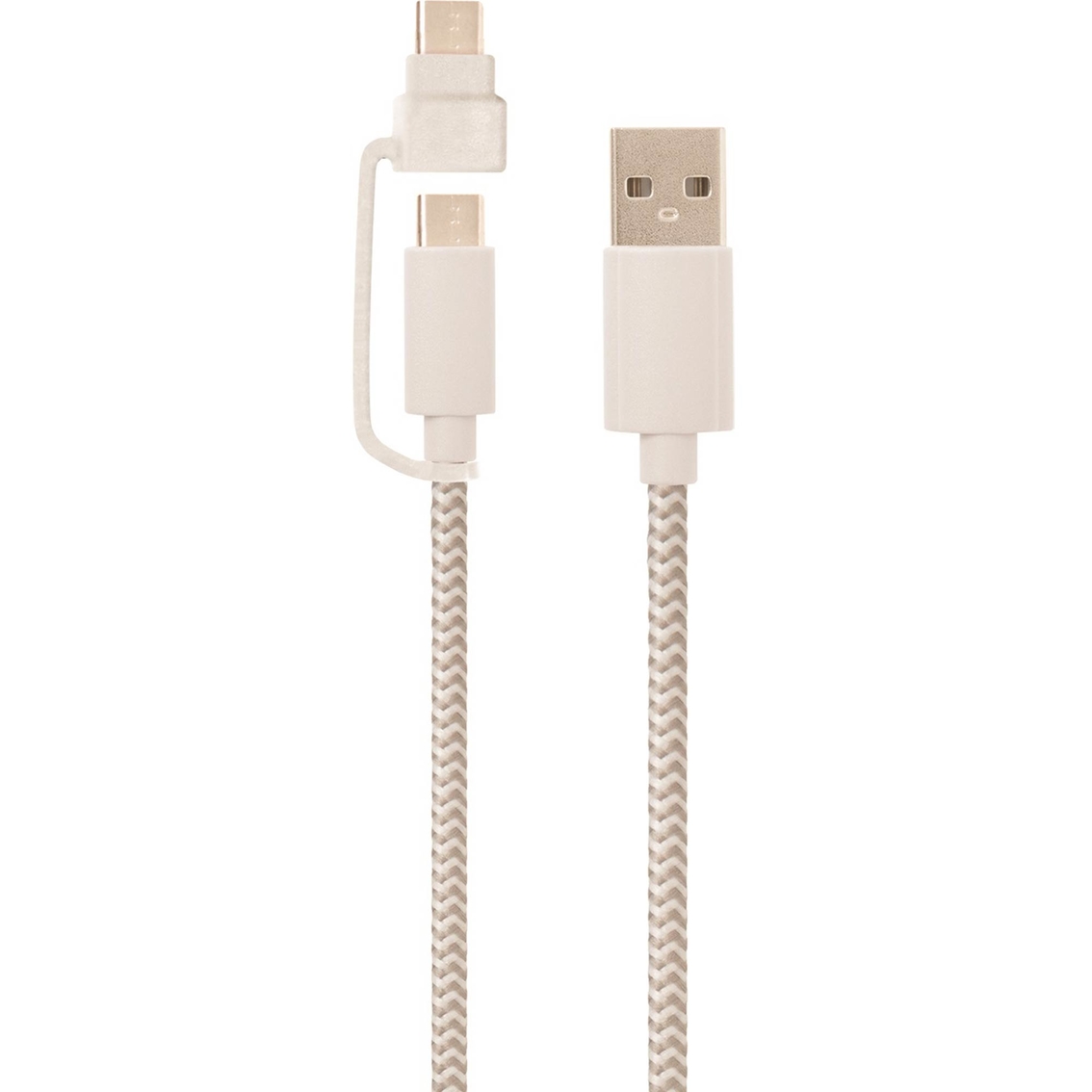 Helix 5 ft. USB-A to USB-C Charge and Sync Cable with Micro USB Adapter - Image 2 of 2