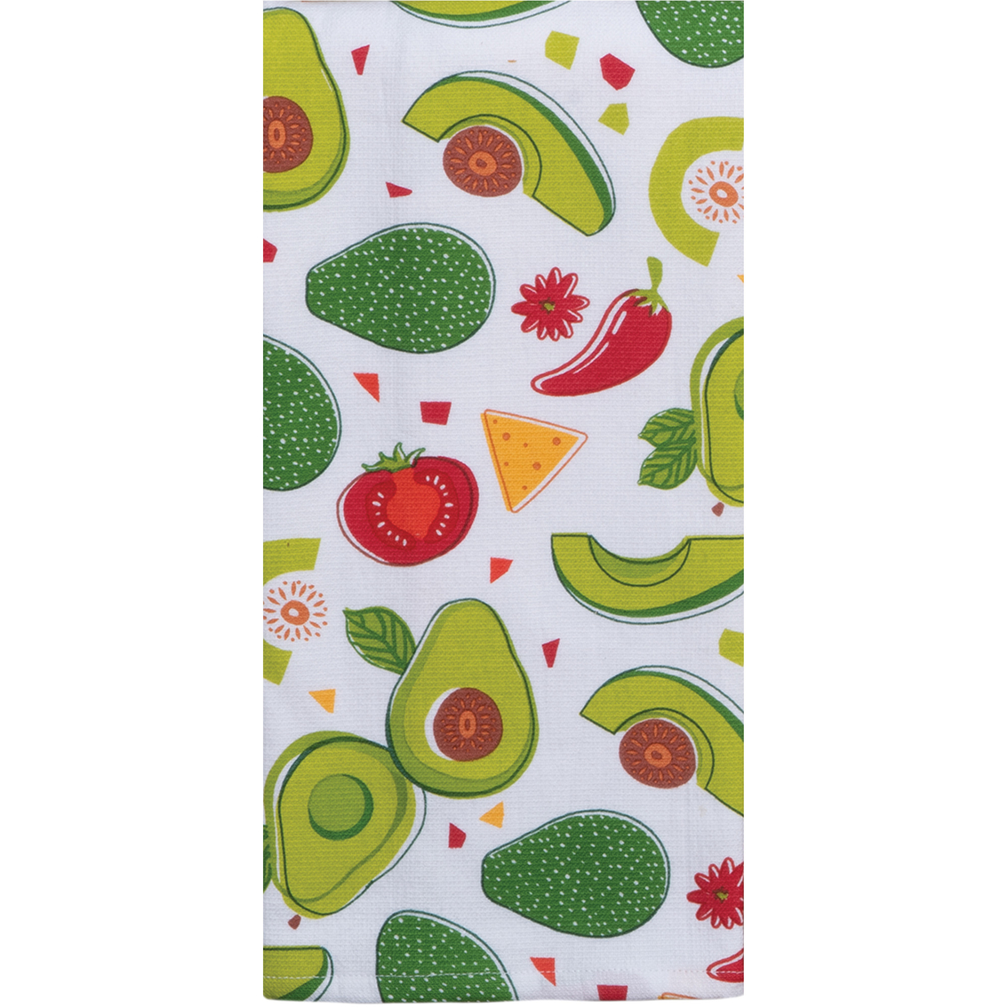 Set of 2 GUAC WORLD Avocado Guacamole Terry Kitchen Towels by Kay Dee Designs