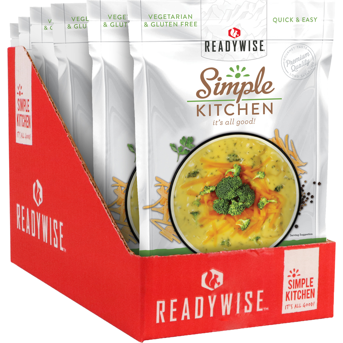 Readywise Simple Kitchen Creamy Cheddar Broccoli Soup 6 Pk., 4 Servings ...