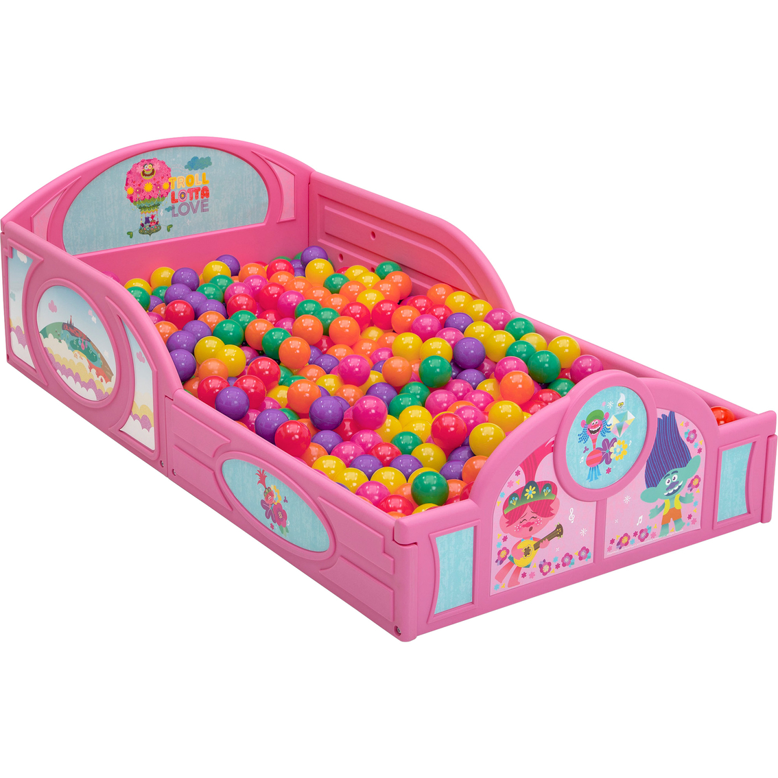 Delta Children Trolls World Tour Plastic Sleep and Play Toddler Bed - Image 6 of 9