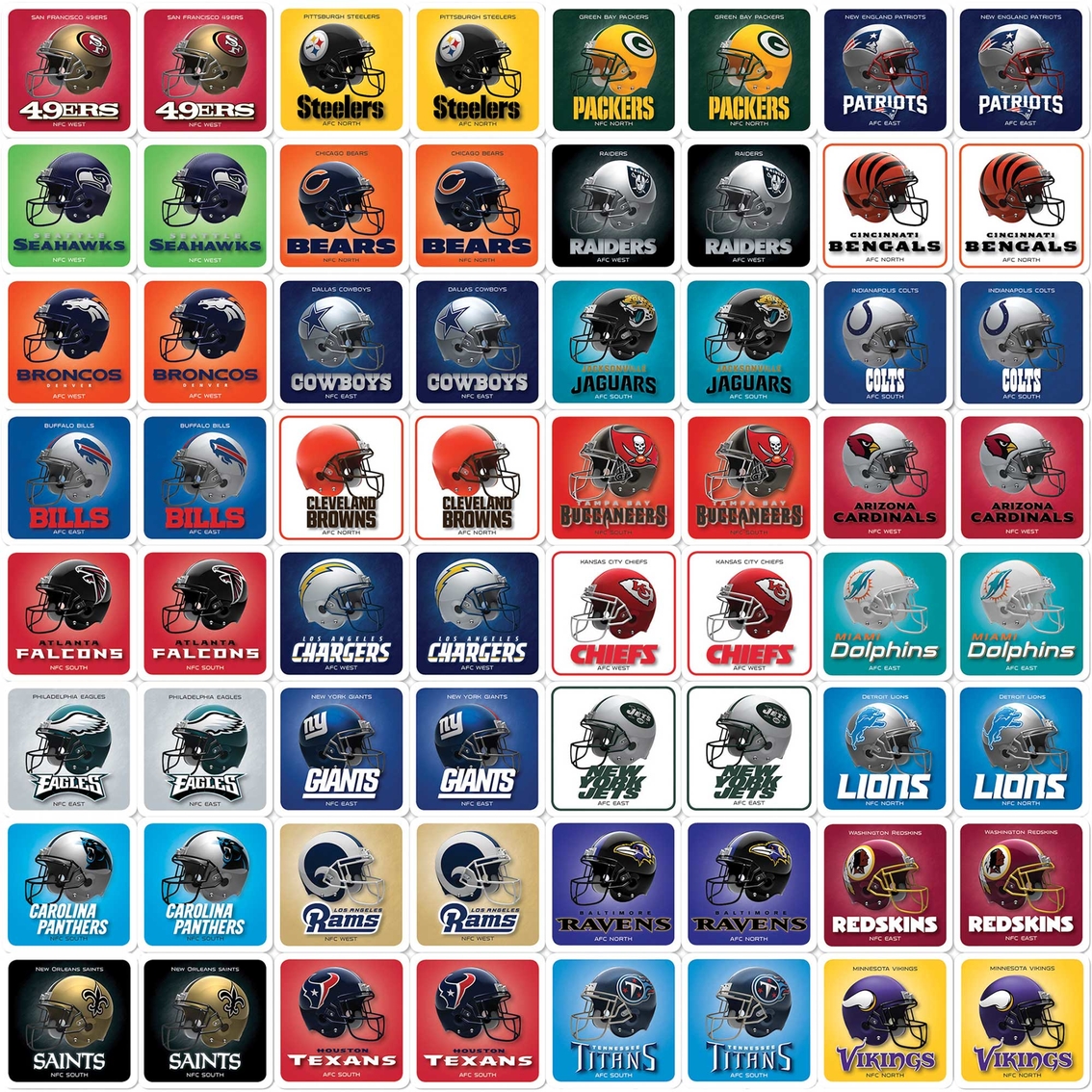 MasterPieces NFL Football Matching Game - Image 2 of 2